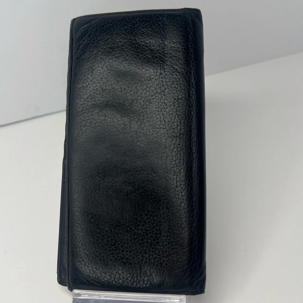 🖤Dior HOMME Black Pebbled Leather Mens Signature Logo Long Wallet RARE!!!! 🖤